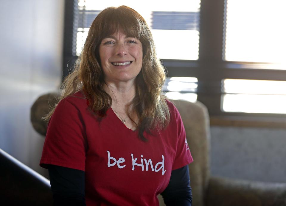 Fox Valley as a parent-peer advocate Amy DeBroux at NAMI Fox Valley on Tuesday March 14, 2023 in Appleton, Wis. 
Wm. Glasheen USA TODAY NETWORK-Wisconsin