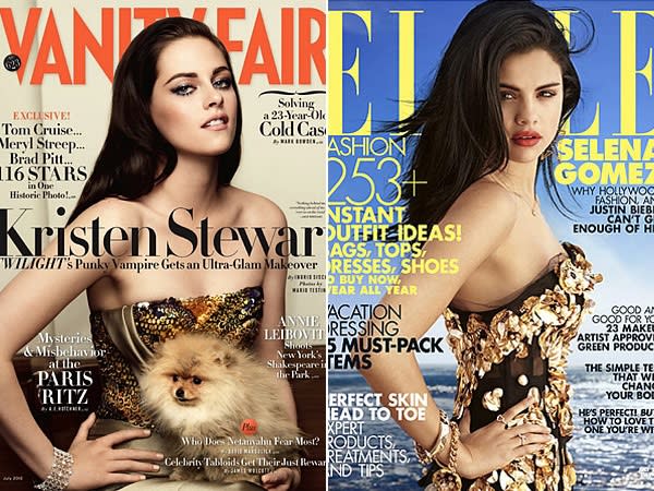 Kristen Stewart Vanity Fair V Selena Gomez Elle: Which High-Fashion Cover Is Best?