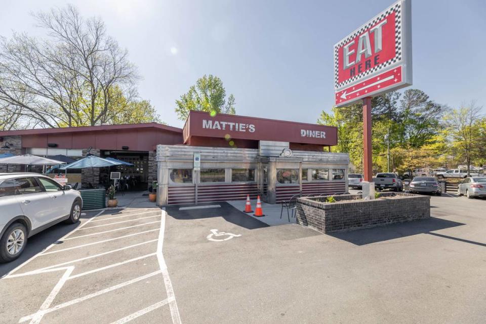 The 1940s diner car that was Mattie’s Diner was moved to the new location and incorporated into the property’s existing building (a former Tire Depot)