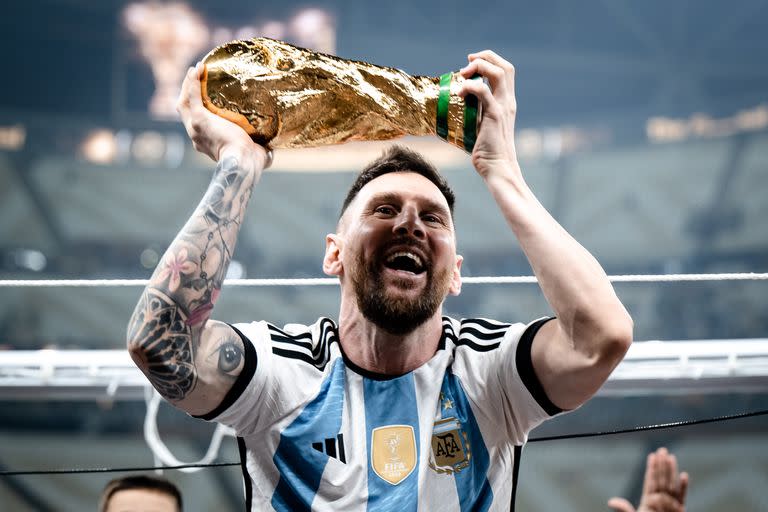 Messi, feliz, en el momento más emocionante de su carrera
