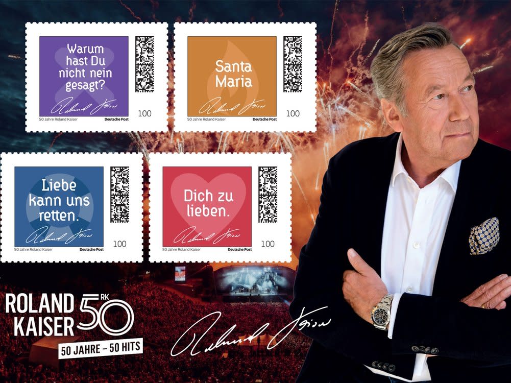 Roland Kaiser bekommt als erster Schlagerstar in Deutschland eigene Briefmarken. (Bild: Paul Schirnhofer/Frank Embacher/Sony Music)