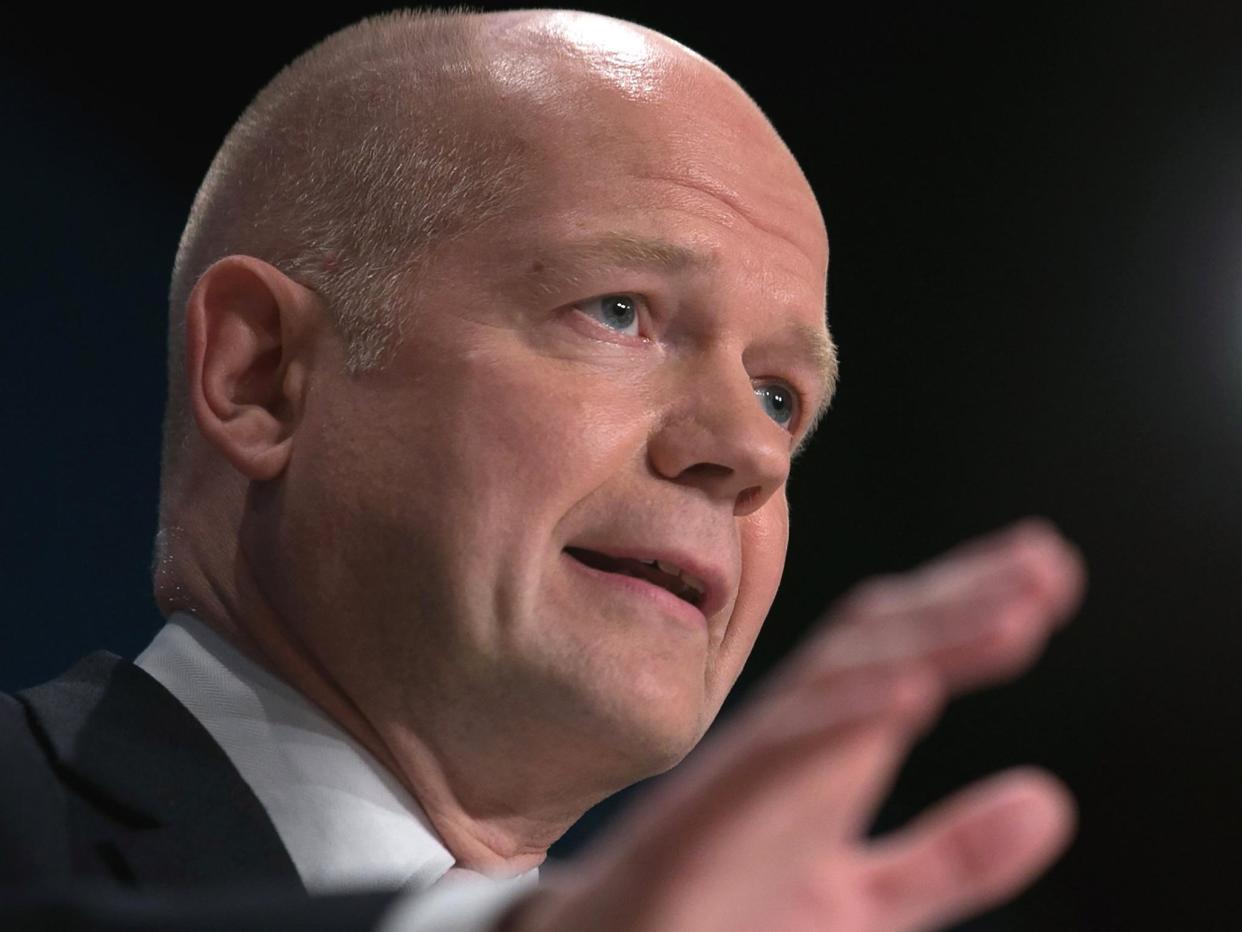 Lord Hague is going to Downing Street for talks with the Prime Minister: Getty Images