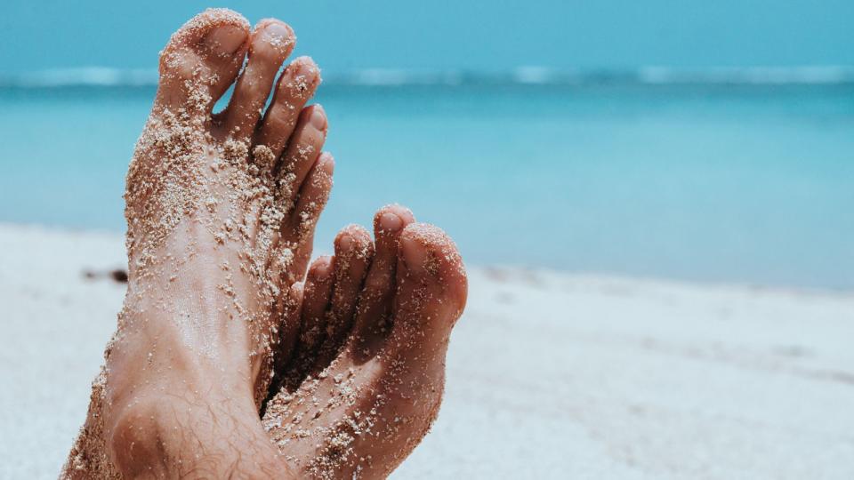 Baby-Puder für den Strand