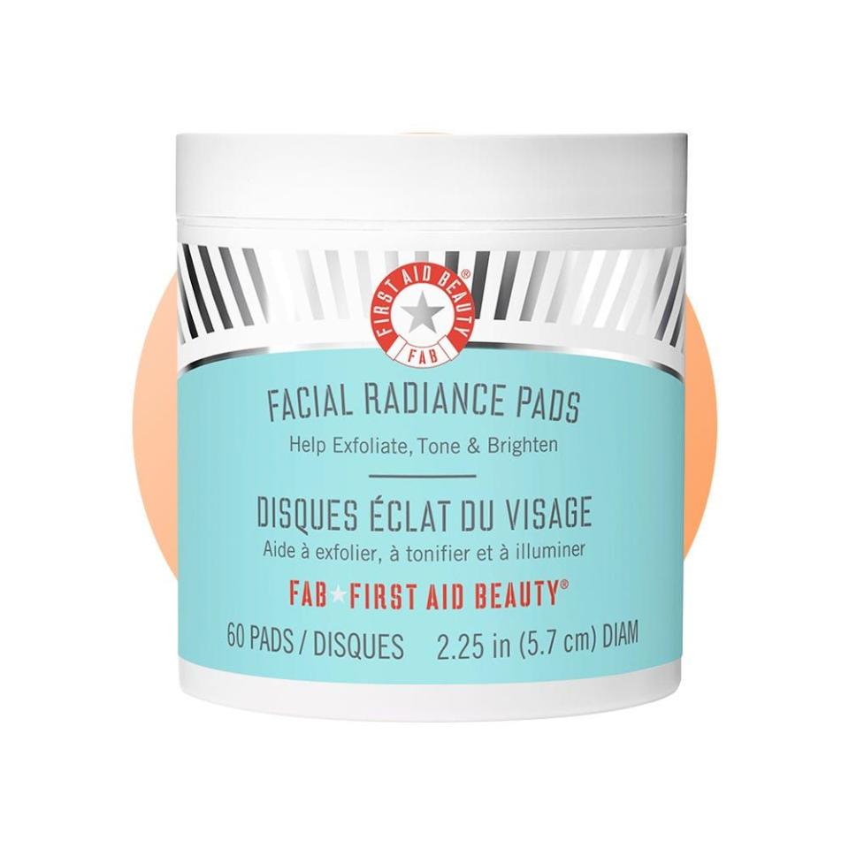 <p><a href="https://go.redirectingat.com?id=74968X1596630&url=https%3A%2F%2Fwww.sephora.com%2Fproduct%2Ffacial-radiance-pads-P278317&sref=https%3A%2F%2F" rel="nofollow noopener" target="_blank" data-ylk="slk:Shop Now;elm:context_link;itc:0;sec:content-canvas" class="link ">Shop Now</a></p><p>Facial Radiance Pads</p><p>sephora.com</p><p>$18.00</p>