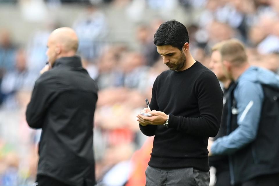 Take note: Mikel Arteta has been keeping a journal this season (Getty Images)