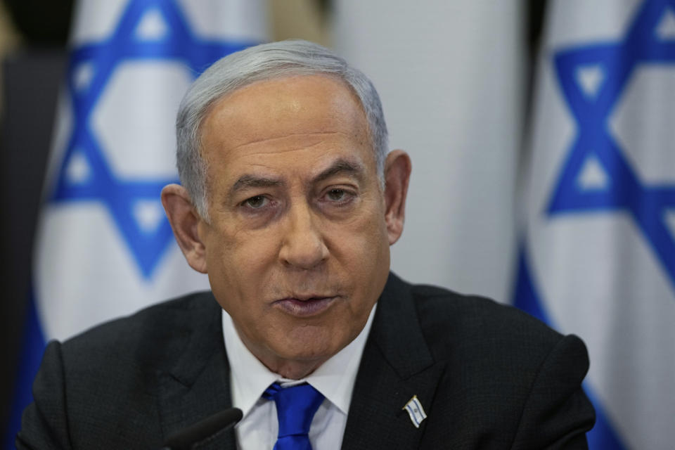 Kurz vor dem Angriff wandte sich Ministerpräsident Netanjahu an die Bürger seines Landes. (Bild: dpa)