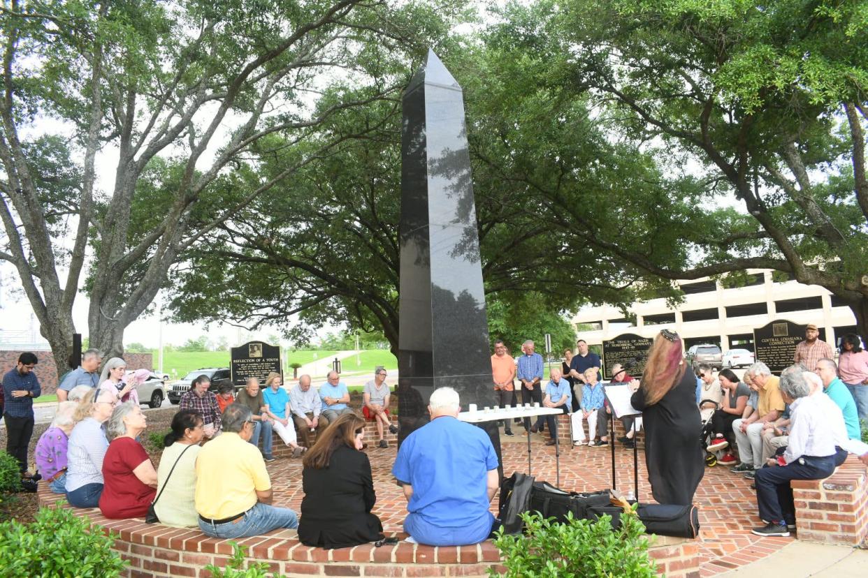 Central Louisiana citizens gathered Monday evening at the Alexandria Holocaust Memorial at the corner of Fourth and Elliott streets in Alexandria to commemorate Yom HaShoah, or Holocaust Memorial Day. It was observed on nightfall of Sunday to sunset on Monday.