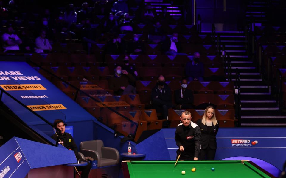 Admitting spectators was trialled at the World Snooker Championship in Sheffield last weekend - GETTY IMAGES