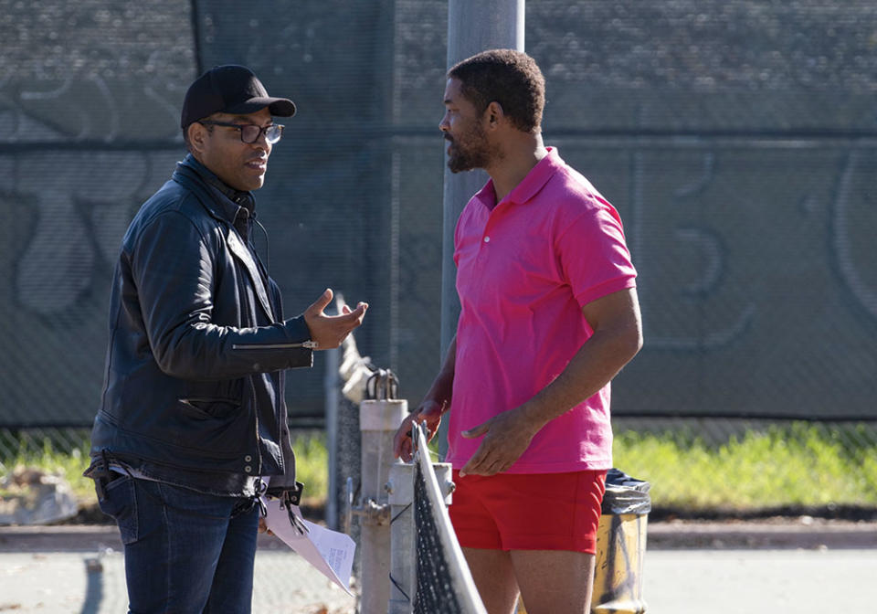 “We just hit it off as two guys,” says Green of meeting King Richard star Will Smith (right) for the first time. - Credit: Courtesy of Chiabella James/Warner Bros