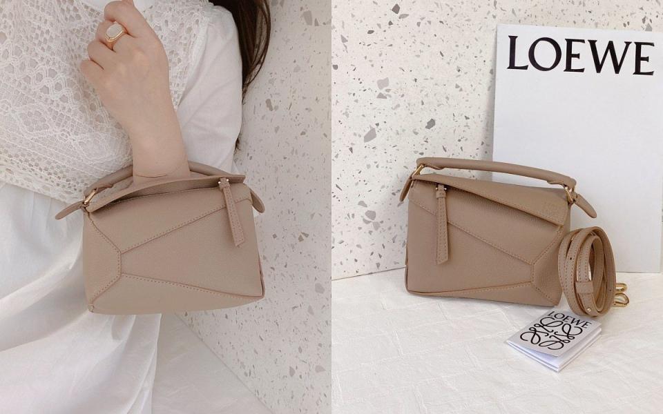 LOEWE Mini Puzzle bag NT$81,000 Photo Via:LOOKin編輯拍攝