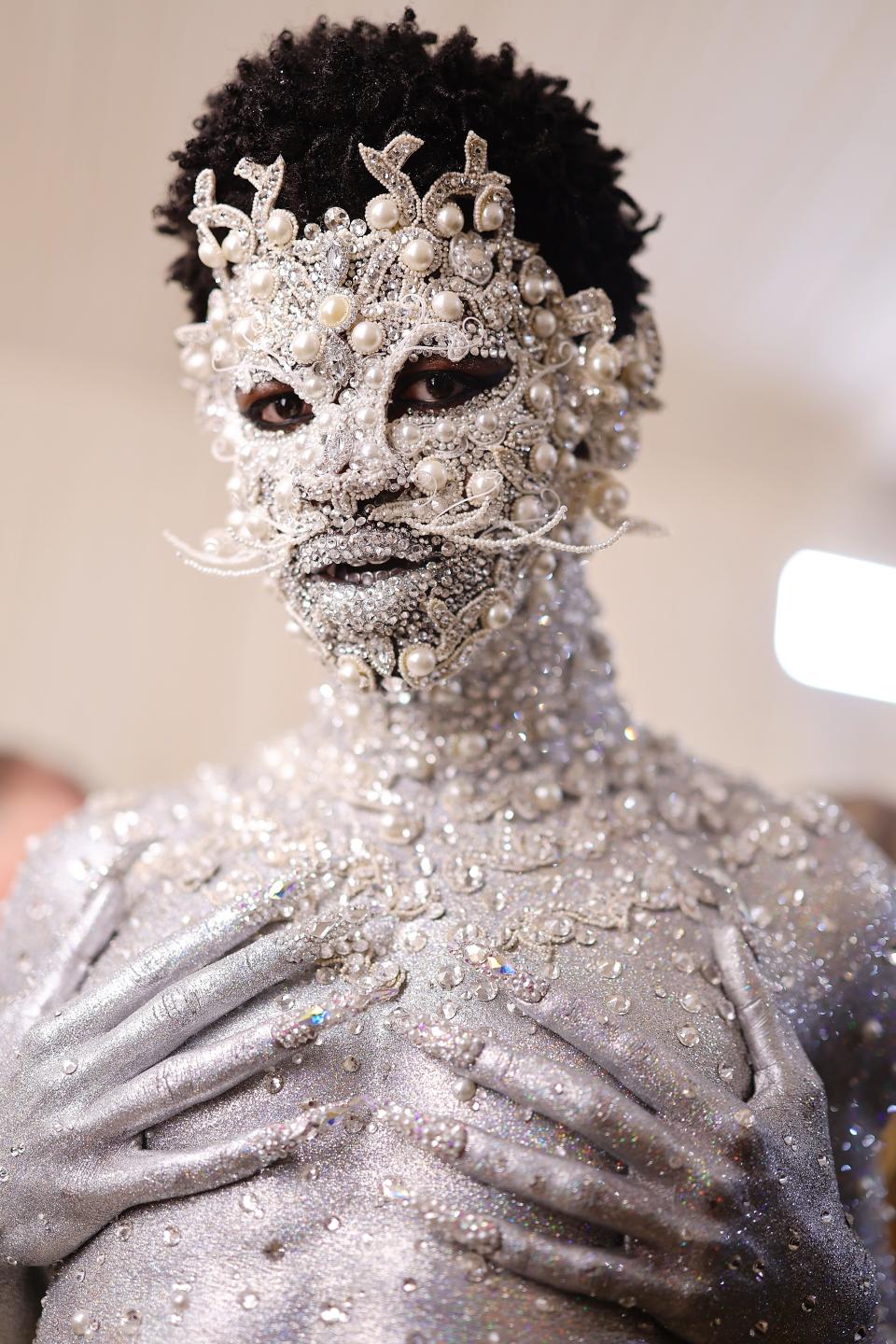 Lil Nas X attends The 2023 Met Gala Celebrating "Karl Lagerfeld: A Line Of Beauty" at The Metropolitan Museum of Art in New York City.