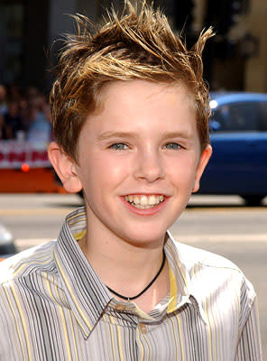 Freddie Highmore at the LA premiere of Warner Bros. Pictures' Charlie and the Chocolate Factory