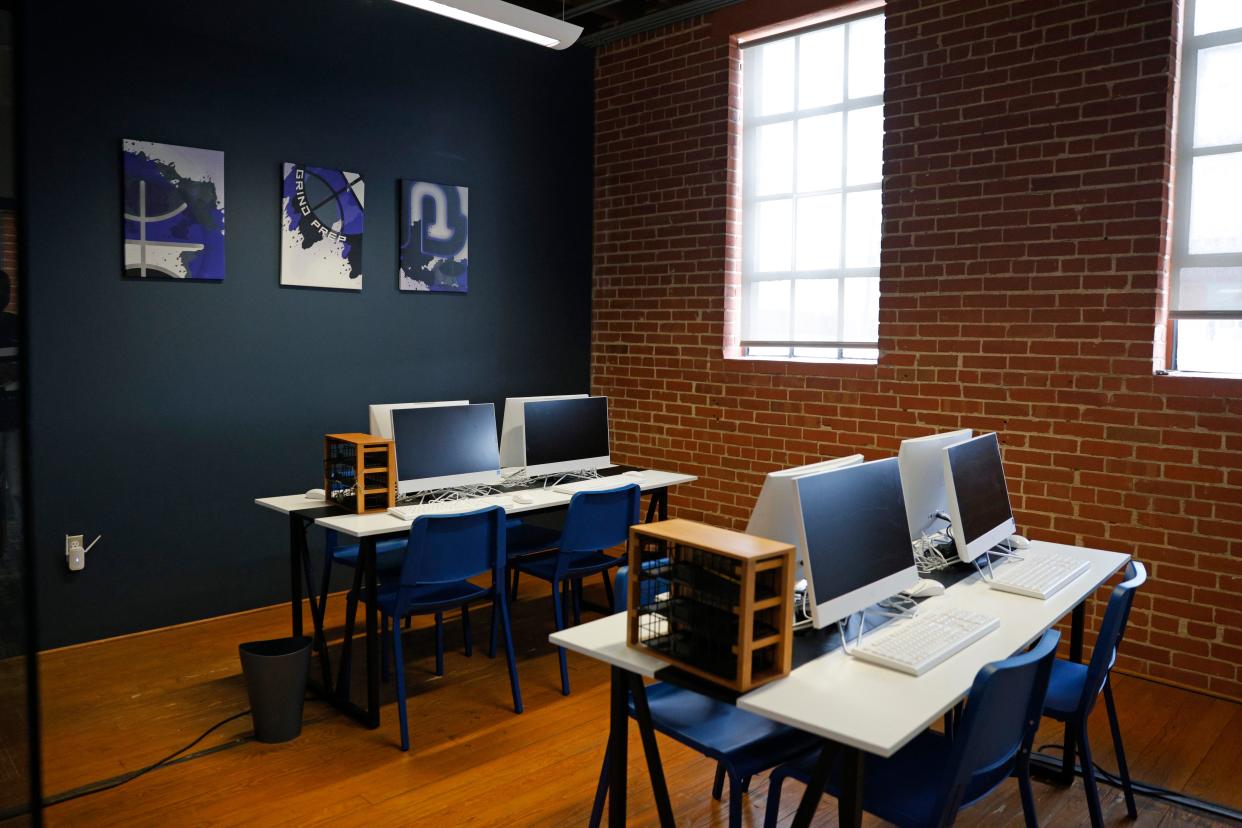 A room inside Grind Prep Academy is seen in Oklahoma City, Friday, Feb. 9, 2024.