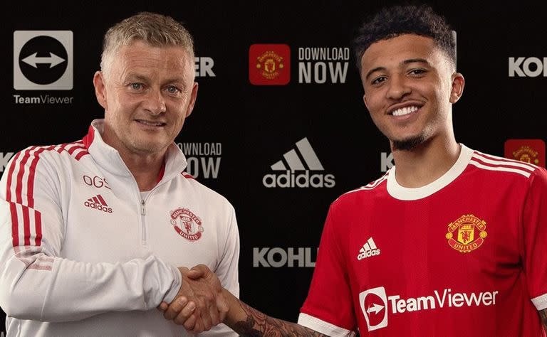 Jadon Sancho es hasta el momento la transferencia más alta del mercado de pases: llegó a Manchester United desde Borussia Dortmund por 85 millones de euros