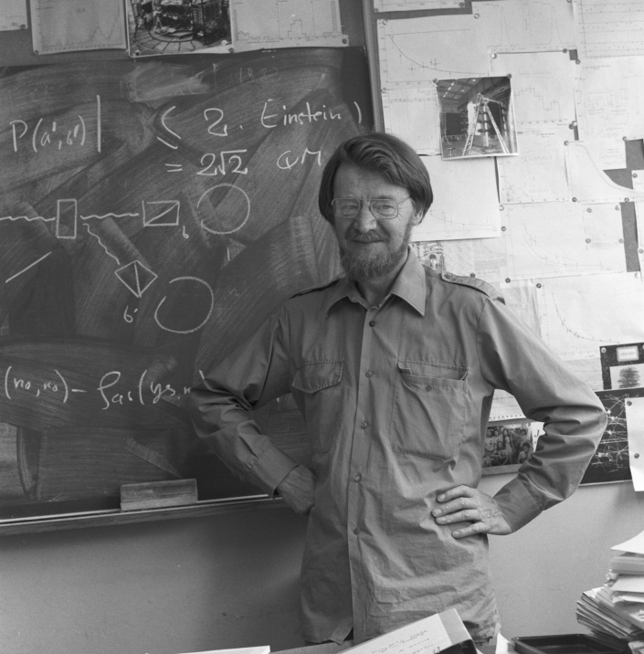 John Bell, an Irish physicist, came up with the means to test the reality of whether quantum entanglement relied on hidden variables. <a href="https://cds.cern.ch/record/1823937" rel="nofollow noopener" target="_blank" data-ylk="slk:CERN" class="link ">CERN</a>, <a href="http://creativecommons.org/licenses/by/4.0/" rel="nofollow noopener" target="_blank" data-ylk="slk:CC BY" class="link ">CC BY</a>