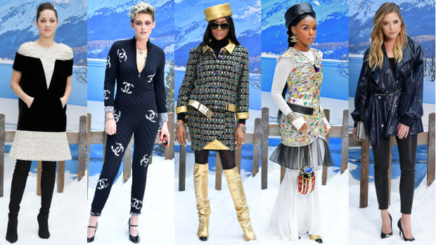 Marion Cotillard, Kristen Stewart, Naomi Campbell, Janelle Monáe and Ashley Benson at the Chanel Fall 2019 runway show. Photos: Pascal Le Segretain/Getty Images