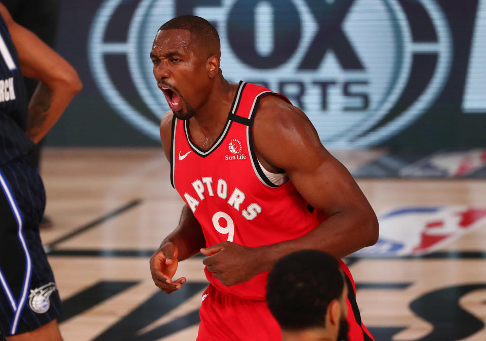 Serge Ibaka has reportedly inked a two-year deal with the Clippers. (Photo by Kim Klement-Pool/Getty Images)