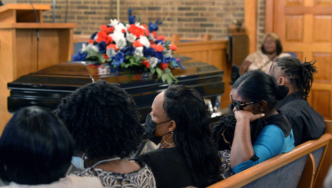 Family and friends attended the funeral and burial of Shaquille Polk in September 2022. His family said Polk showed signs of serious illness and begged Anson County jail staff for medical care for days without receiving it. A DHHS investigation into his death found jail staff did not check on Polk as frequently as is required.