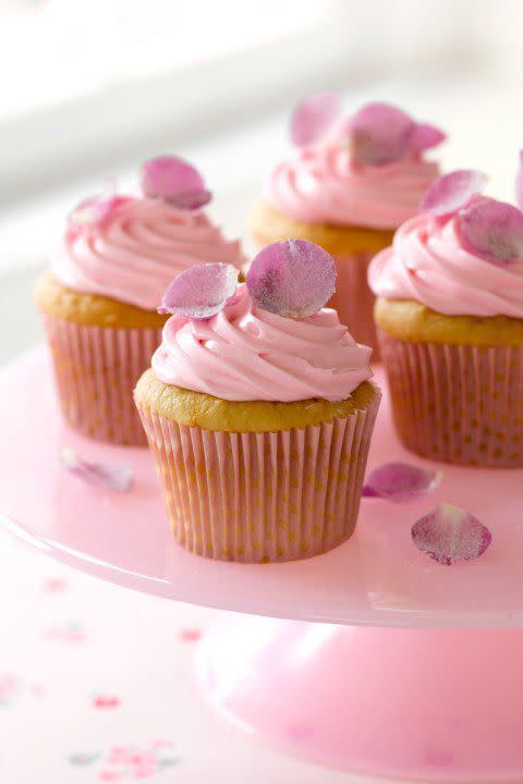 Rose Petal Cupcakes