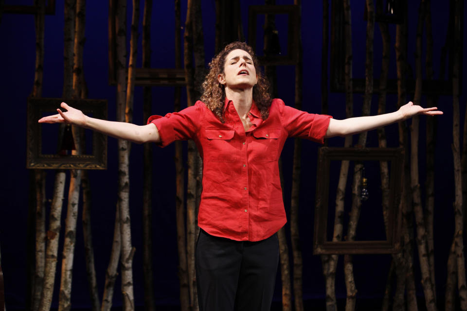 This undated theater image released by Karen Greco Public Relations shows Dulcy Rogers during a performance of "I am a Tree," at the Theatre at St. Clement's in New York. (AP Photo/Karen Greco Public Relations, Carol Rosegg)