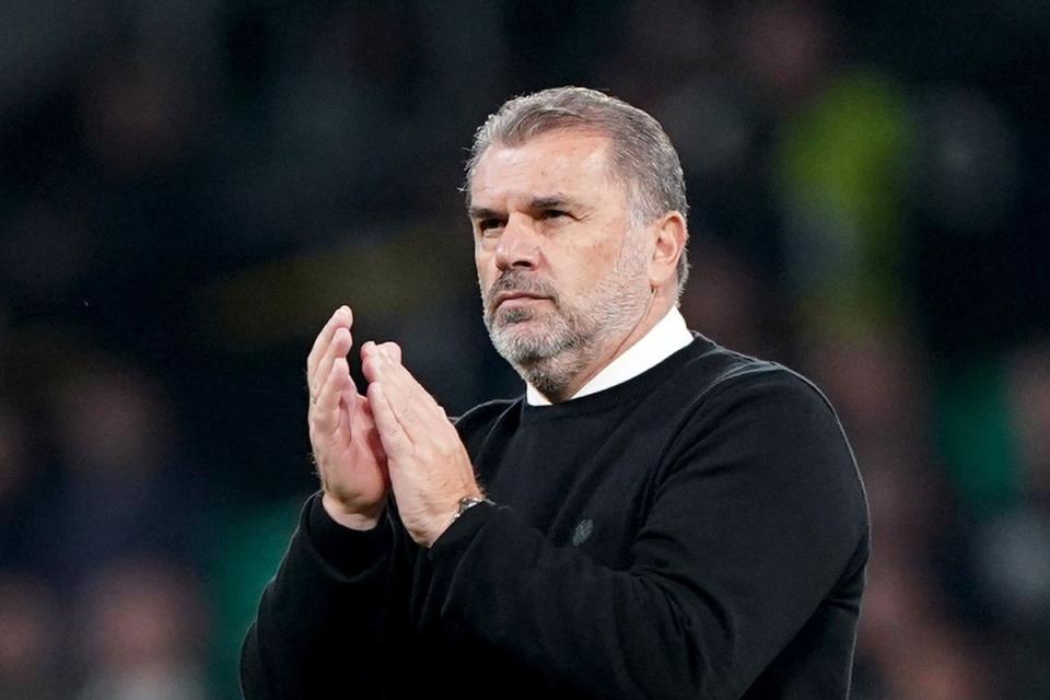 Celtic manager Ange Postecoglou (pictured) is again without Cameron Carter-Vickers (Andrew Milligan/PA) (PA Wire)