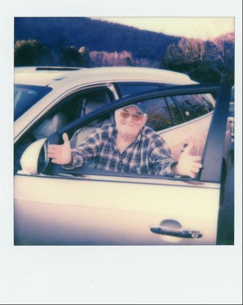 A polaroid of Haw Creek resident Gary King, who died in 2022.