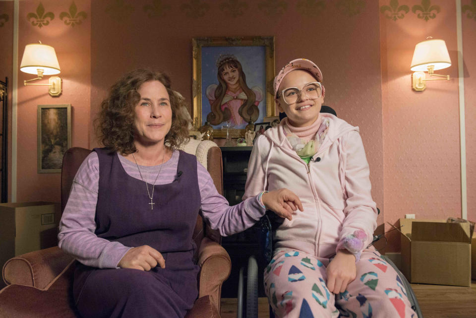 Patricia Arquette and Joey King star as Dee Dee and Gypsy Rose Blanchard in &ldquo;The Act,&rdquo; which is based on a true story. Dee Dee&nbsp;Blanchard was thought to have Munchausen by proxy syndrome, a type of factitious disorder. (Photo: Brownie Harris/Hulu)