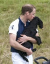 Celebrity photos: Prince William spent some quality time with his pet pooch Lupo over the weekend – and couldn’t help but give her a kiss. Too. Cute.