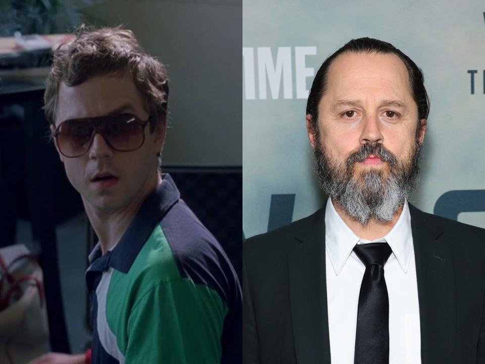 A side-by-side image of Giovanni Ribisi in "Lost in Translation," and Ribisi in 2023.