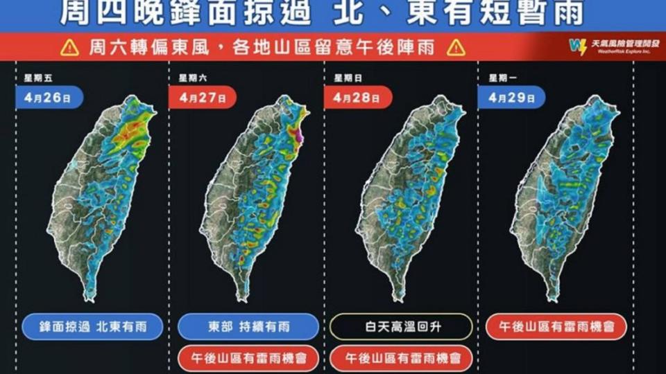 圖／翻攝自「天氣風險 WeatherRisk」粉專