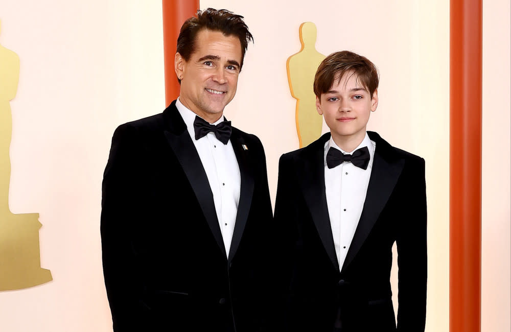 Colin Farrell und sein Sohn Henry credit:Bang Showbiz