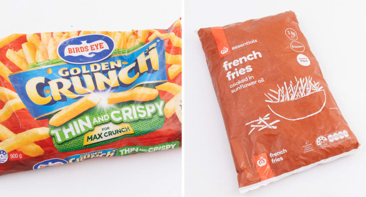 Leading consumer advocacy group CHOICE has ranked Australia's frozen chips. Photo: CHOICE