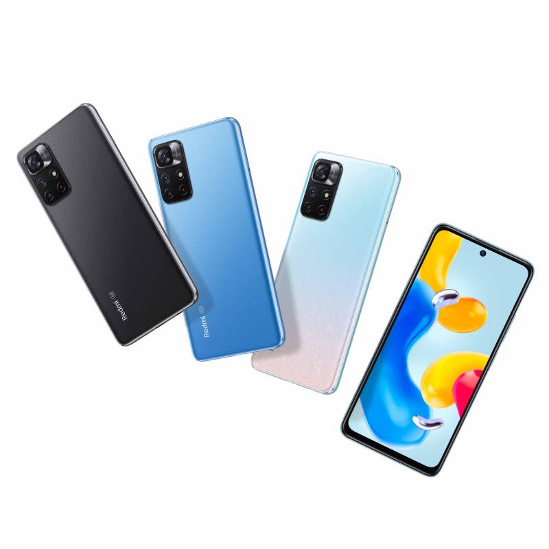 ▲Redmi Note 11S 5G配置6.6吋螢幕，5000萬像素三鏡頭、5000mAh大電量，售價7999元，6/1開賣，當日下單即贈Xiaomi 智慧延長線20W快充版。（圖／官方提供）