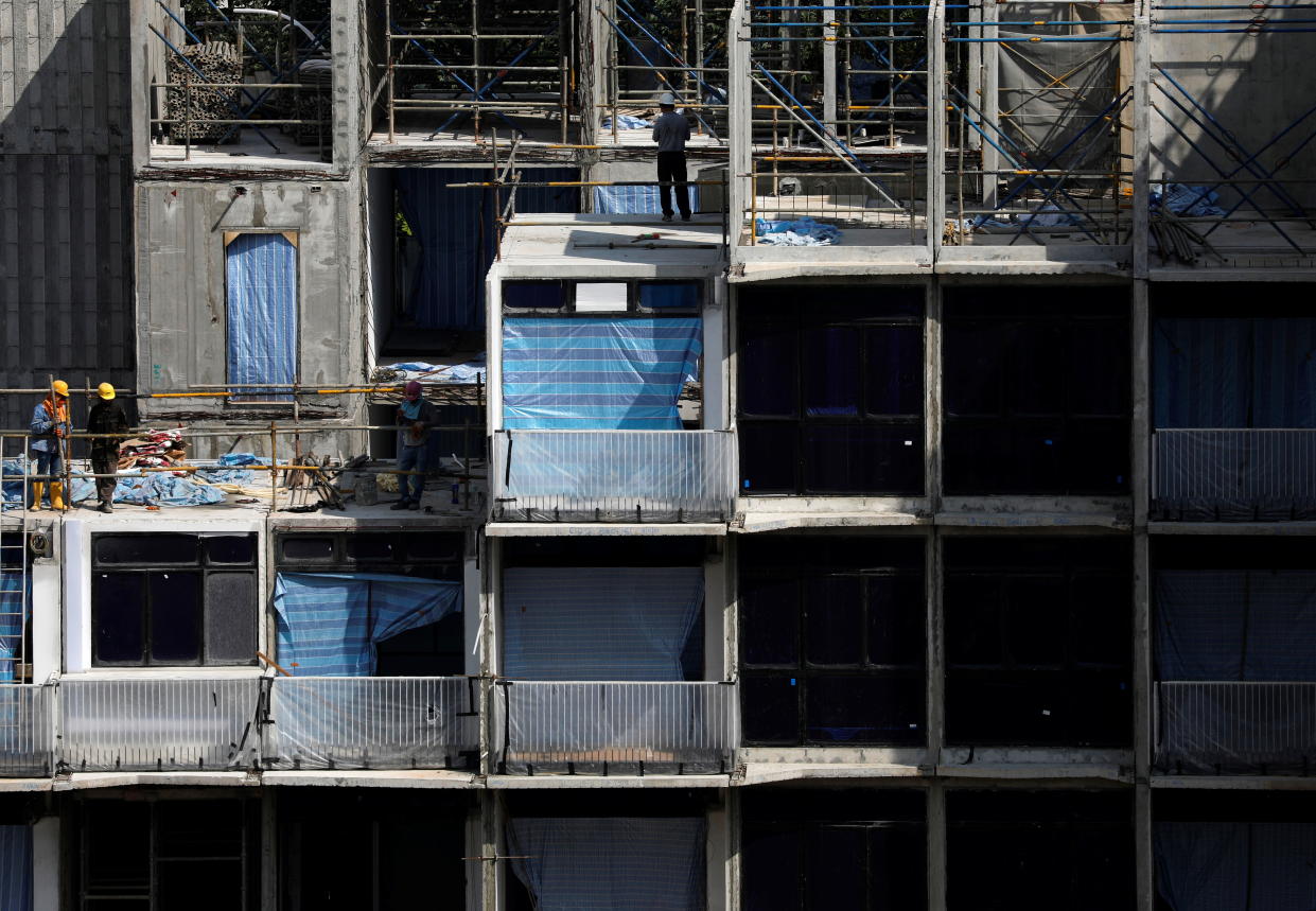 A construction site in Singapore on 29 April, 2021. (Reuters file photo)