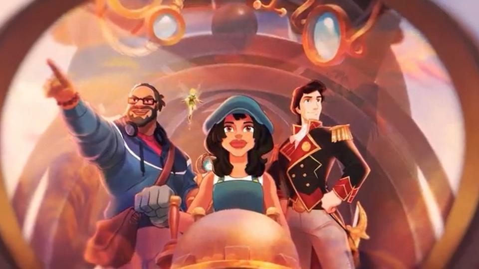 The Illumineer Venturo travels with Audrey Ramirez from Atlantis and Dreamborn Prince Eric in the Into the Inklands story trailer.