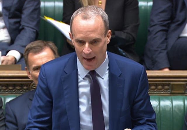 Dominic Raab conflict