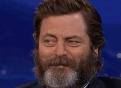 Closeup of Nick Offerman smiling