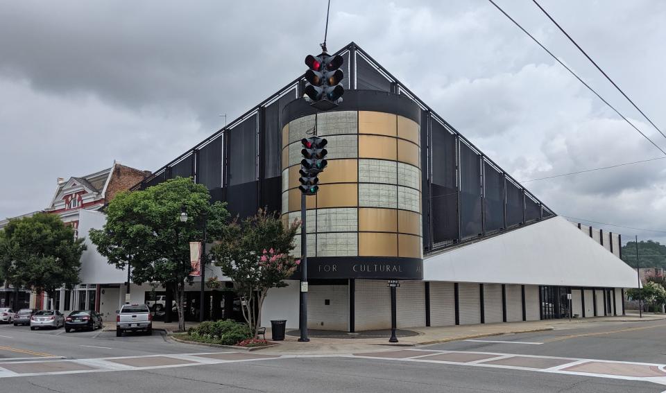 The Mary G. Hardin Center for Cultural Arts at Broad and Fifth streets is pictured.