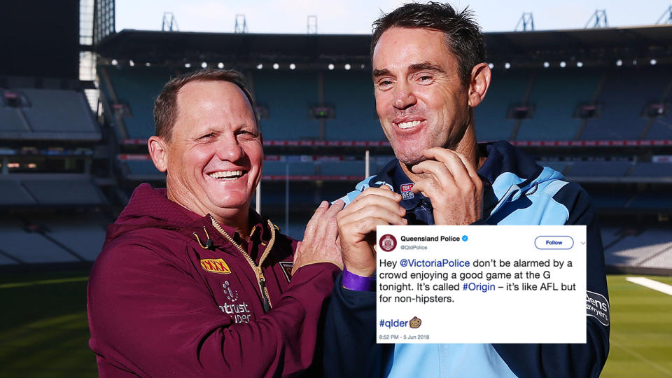 The Origin banter is heating up. Pic: Getty