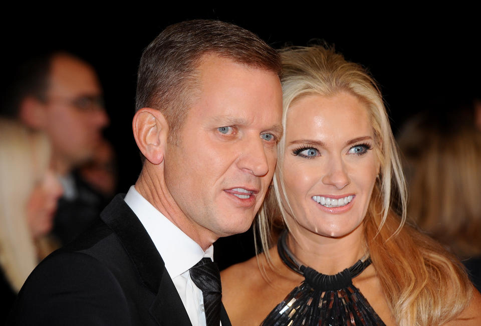 Jeremy Kyle and Carla Germaine attend the National Television Awards at 02 Arena on January 21, 2015 in London, England.  (Photo by Anthony Harvey/Getty Images)