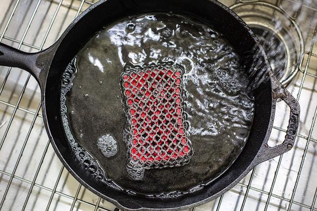 Lodge Has a Special Sponge That Magically Cleans Your Cast Iron