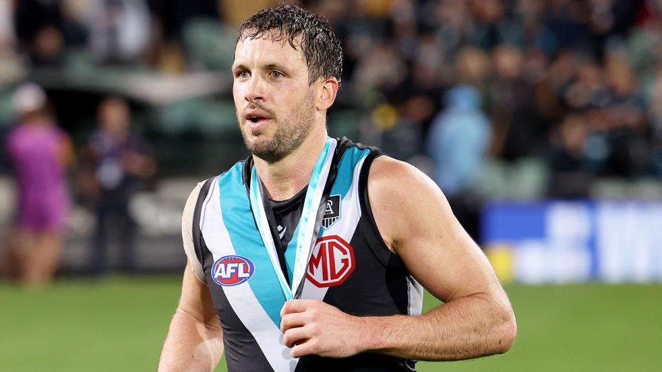 Seen here, Showdown medallist Travis Boak for Port Adelaide.