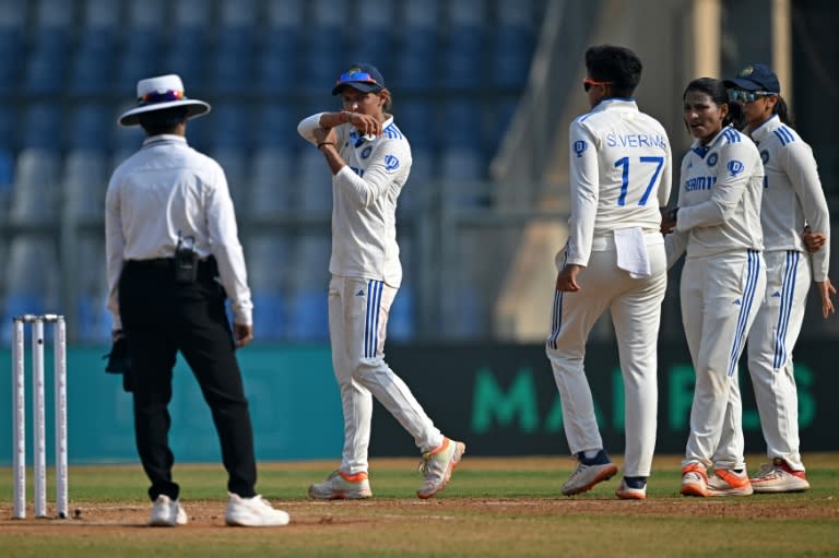 India dominated play in the four-day match at the Wankhede Stadium (Indranil MUKHERJEE)