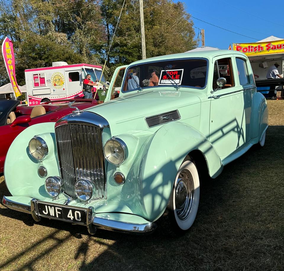 This 1950 Bentley, with only 70,000 miles on the odometer, was on display (and on sale for $55,000) Nov. 5, 2023, during the Clay County Car Show and Swap Meet in Lineville.