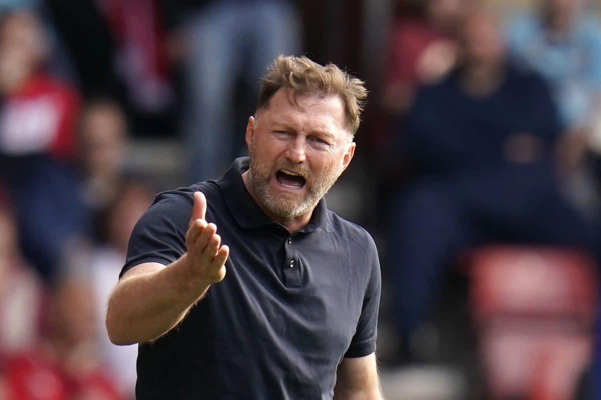 The Telegraph reports Southampton will sack manager Ralph Hasenhuttl after the team’s disappointing start to the season (Andrew Matthews/PA). (PA Wire)