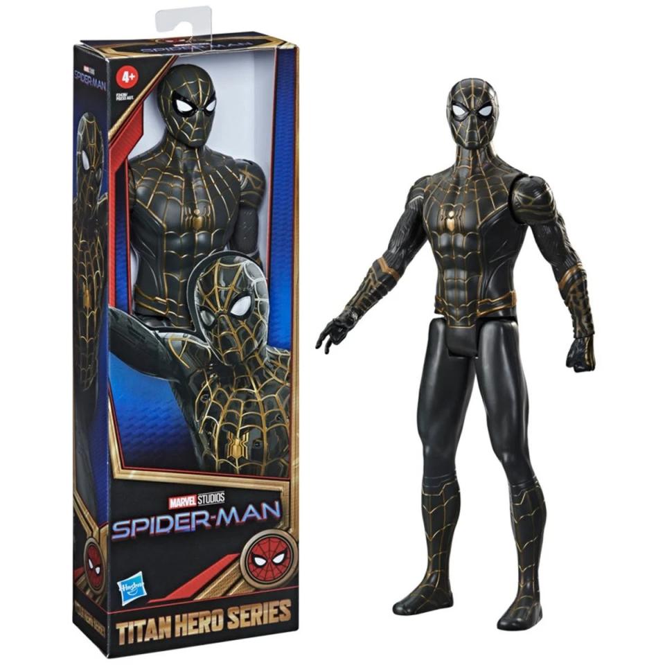 Spider-Man Titan Hero Series Black and Gold Suit