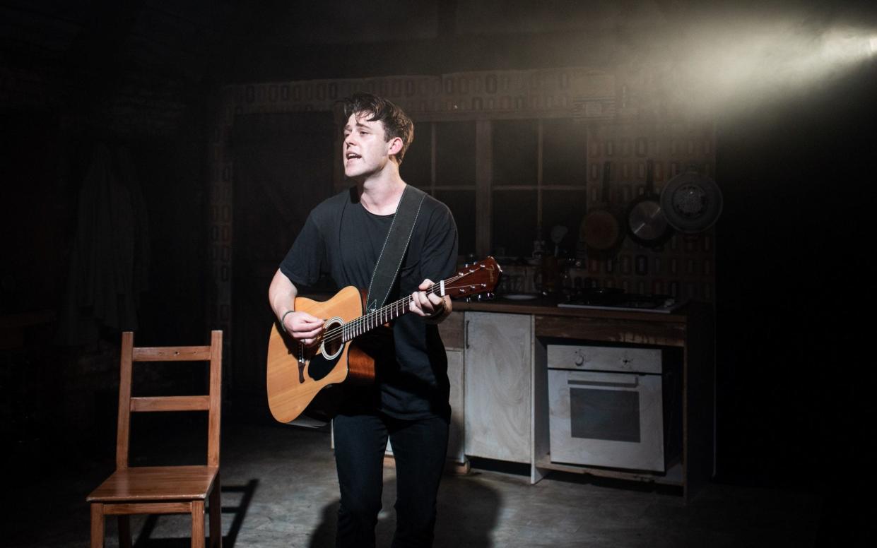 Niall McNamee (Neil) in the Soho Theatre's Chasing Bono - Copyright Helen Maybanks 2018