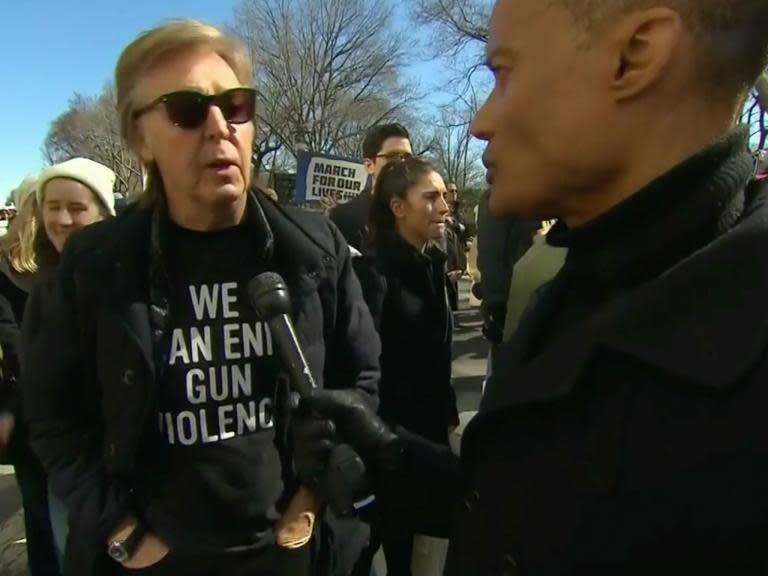 Paul McCartney remembers John Lennon at New York gun control rally: 'One of my best friends was killed by gun violence right around here'