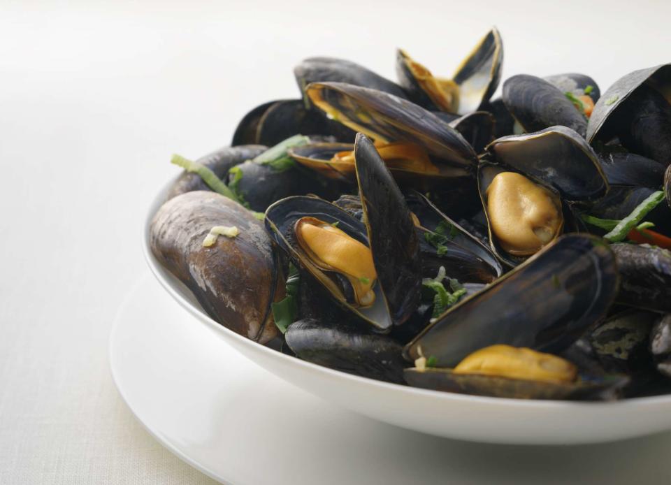 Photo © Stuart Minzey/Getty Images Steamed Mussels