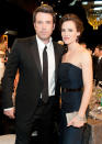 <p>Despite announcing their separation in 2015, the couple is still married. While there were rumors the pair might reconcile, Affleck and Garner coordinated their divorce filings nearly two years later. While it was reported that the settlement would be swift and easy, it has not been revealed yet that their divorce is finalized. Affleck has nevertheless moved on romantically, as he’s said to be getting more serious with girlfriend Lindsay Shookus. (Photo: Getty Images) </p>